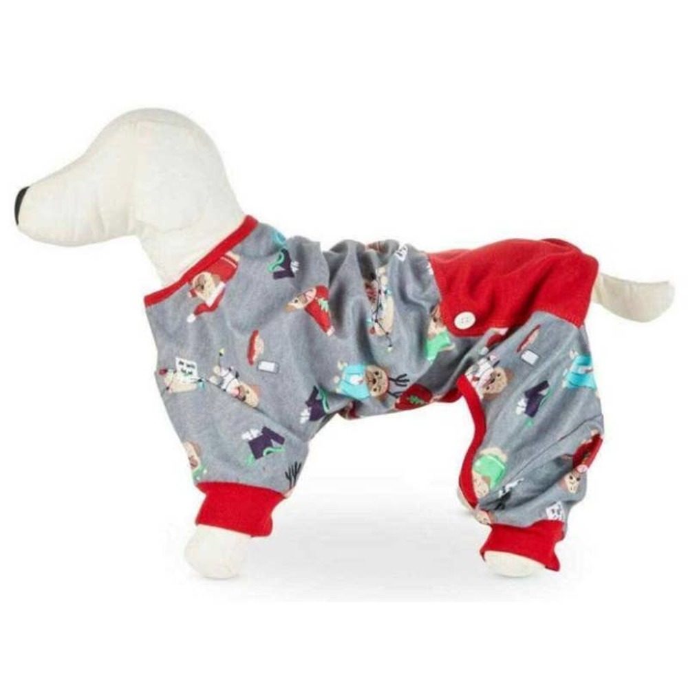 Happy Pawlidays Pet Pajama Onesie Family PJs Christmas Holidays Dog XL New